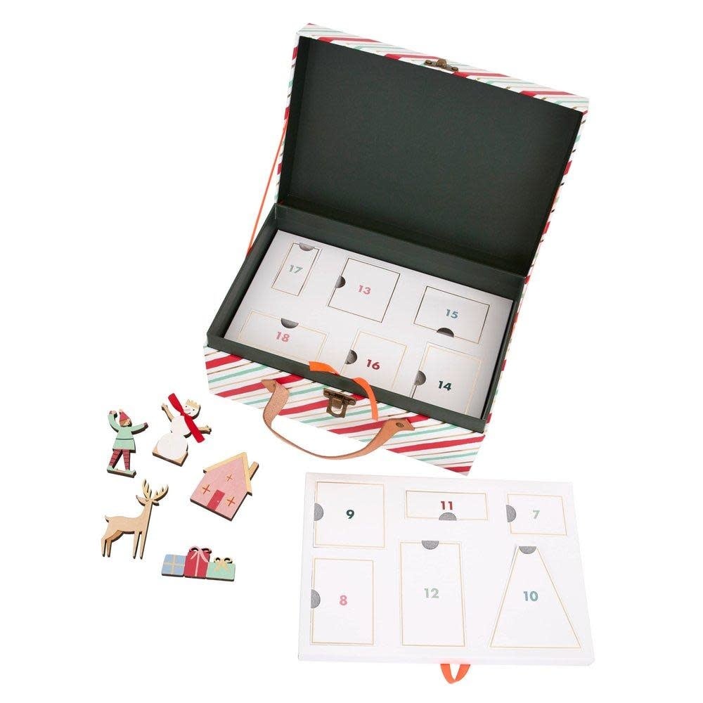 Advent Calendar Wooden - Festive Village