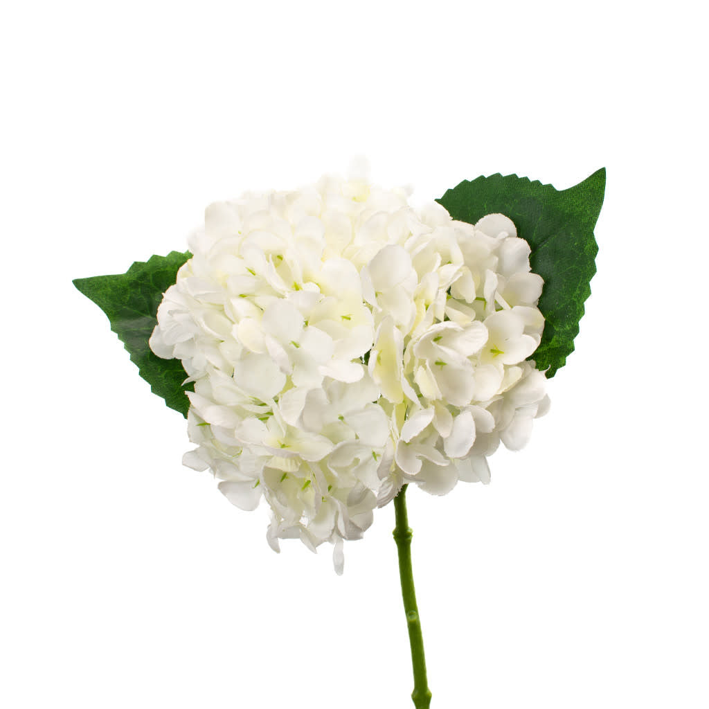 Floral Stem - Hydrangea White 13"