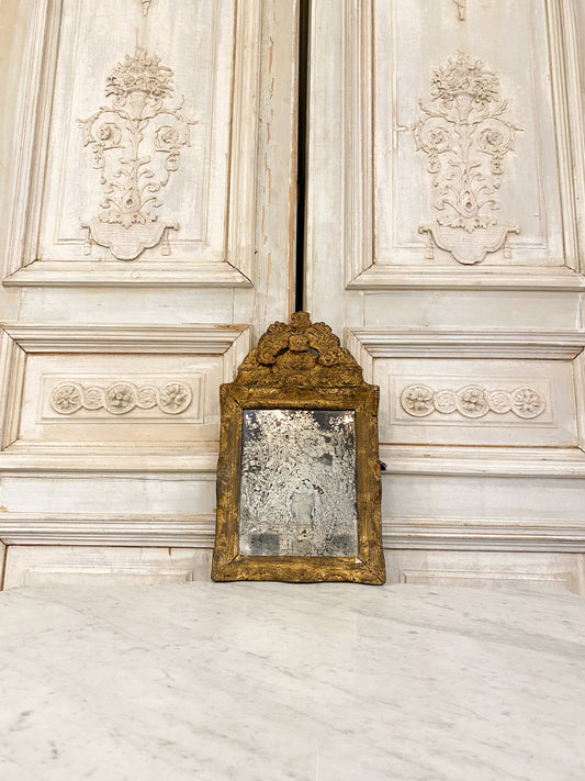 Antique 18th Century French Gilded Bridal Mirror