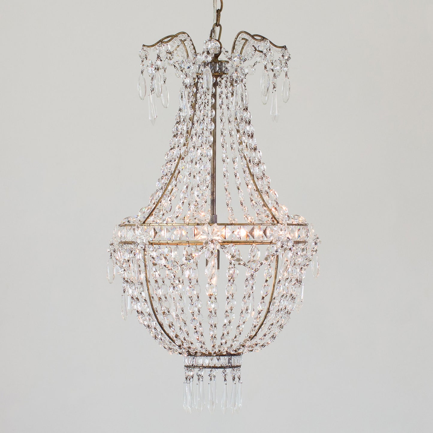 Rocca Chandelier in Burnished Iron Finish