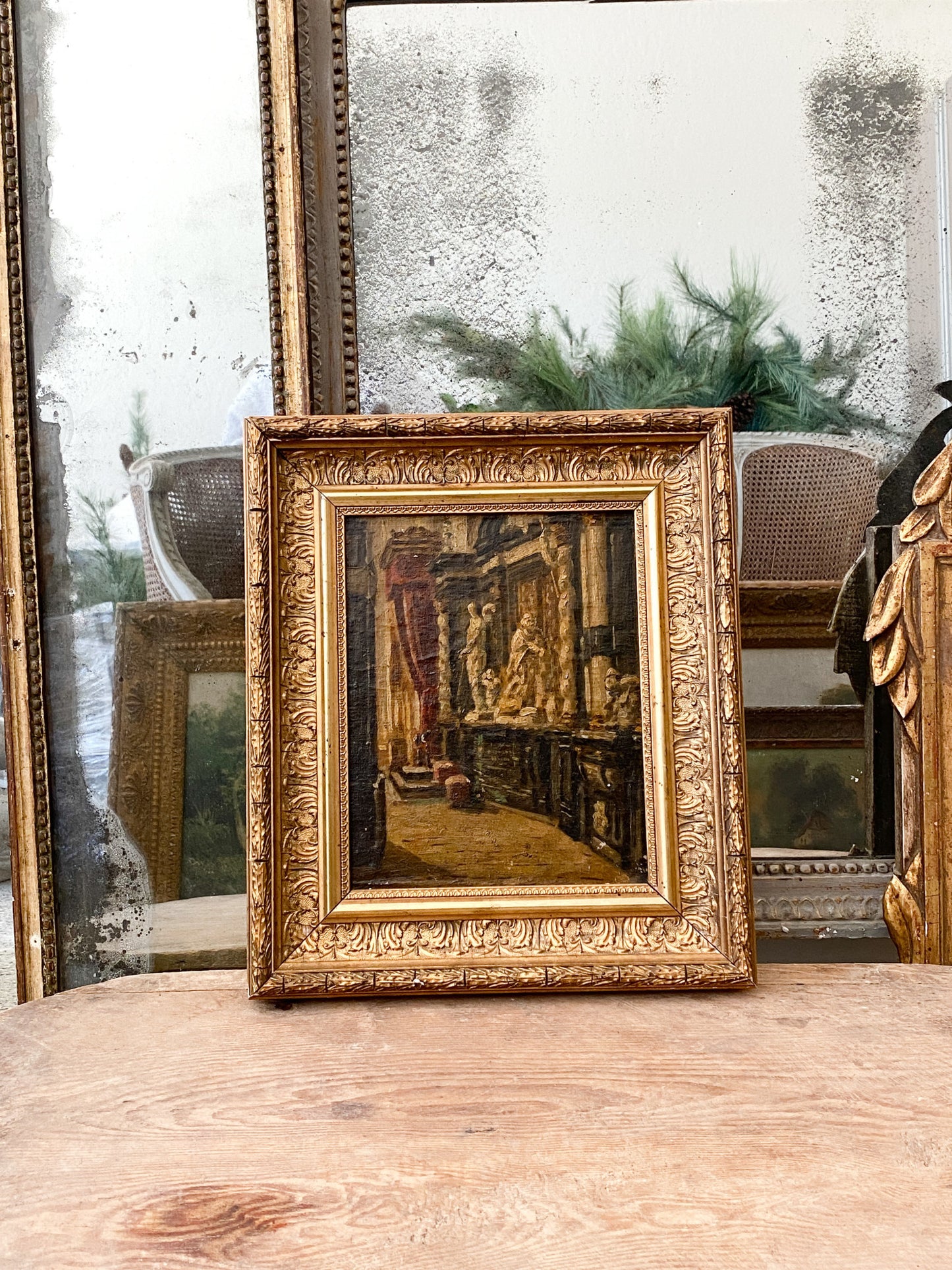 Antique French Chambre Painting