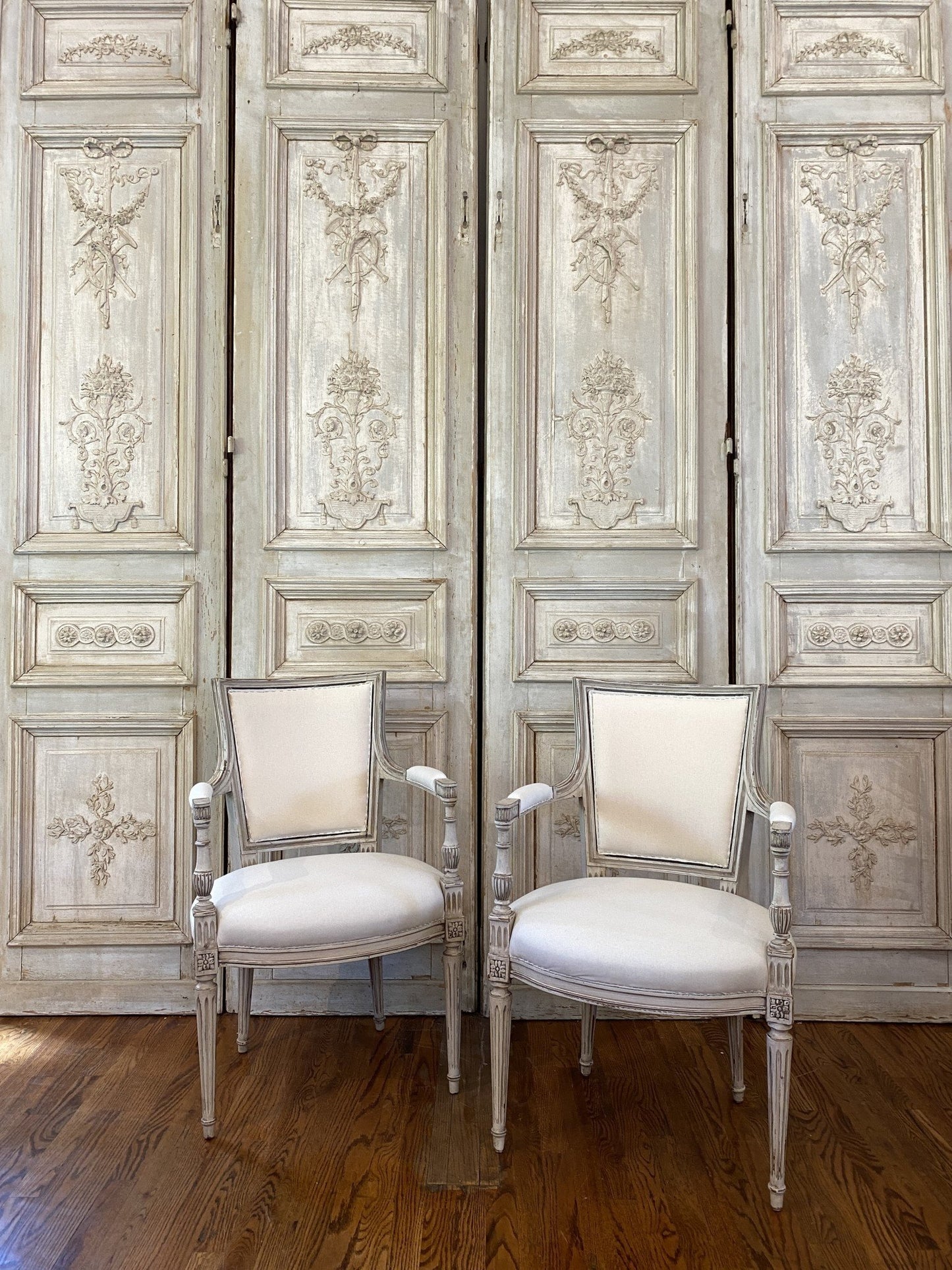 Antique Swedish Arm Chair - Pair