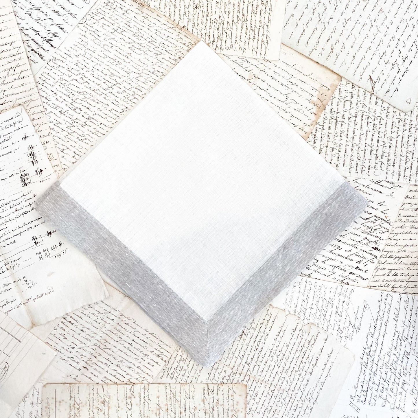 Napkin Large - Cream with Flax