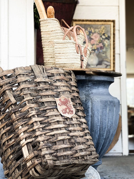 Antique French Grape Basket