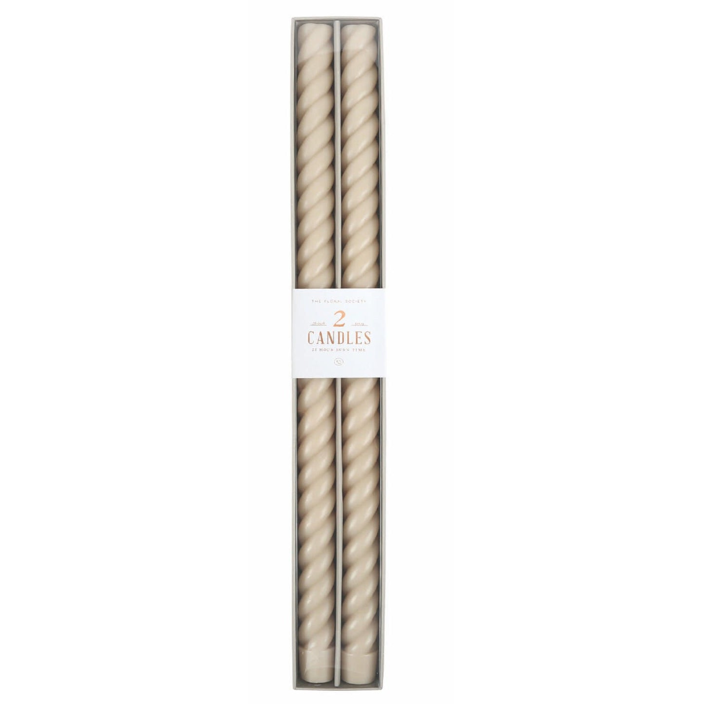 Fancy Taper Parchment 18"