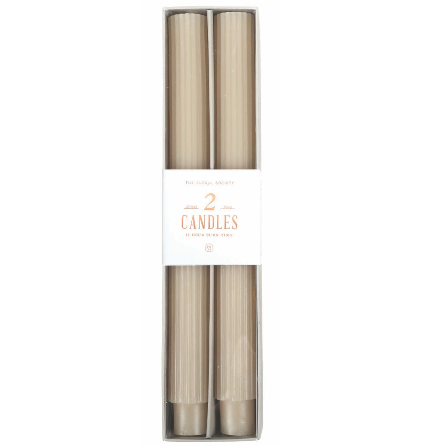 Fancy Taper Parchment 10"
