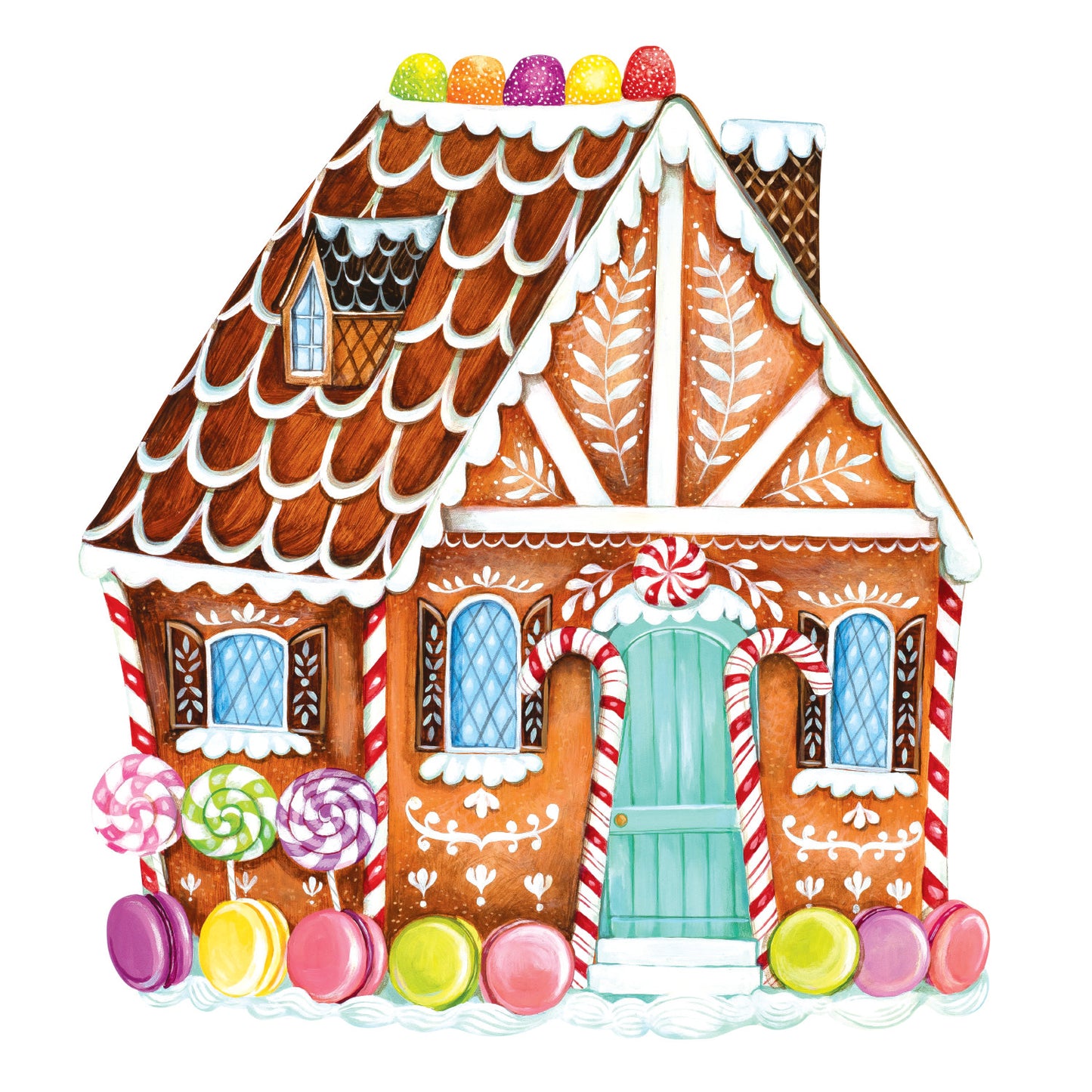 Paper Placemats - Gingerbread House (12 sheets)