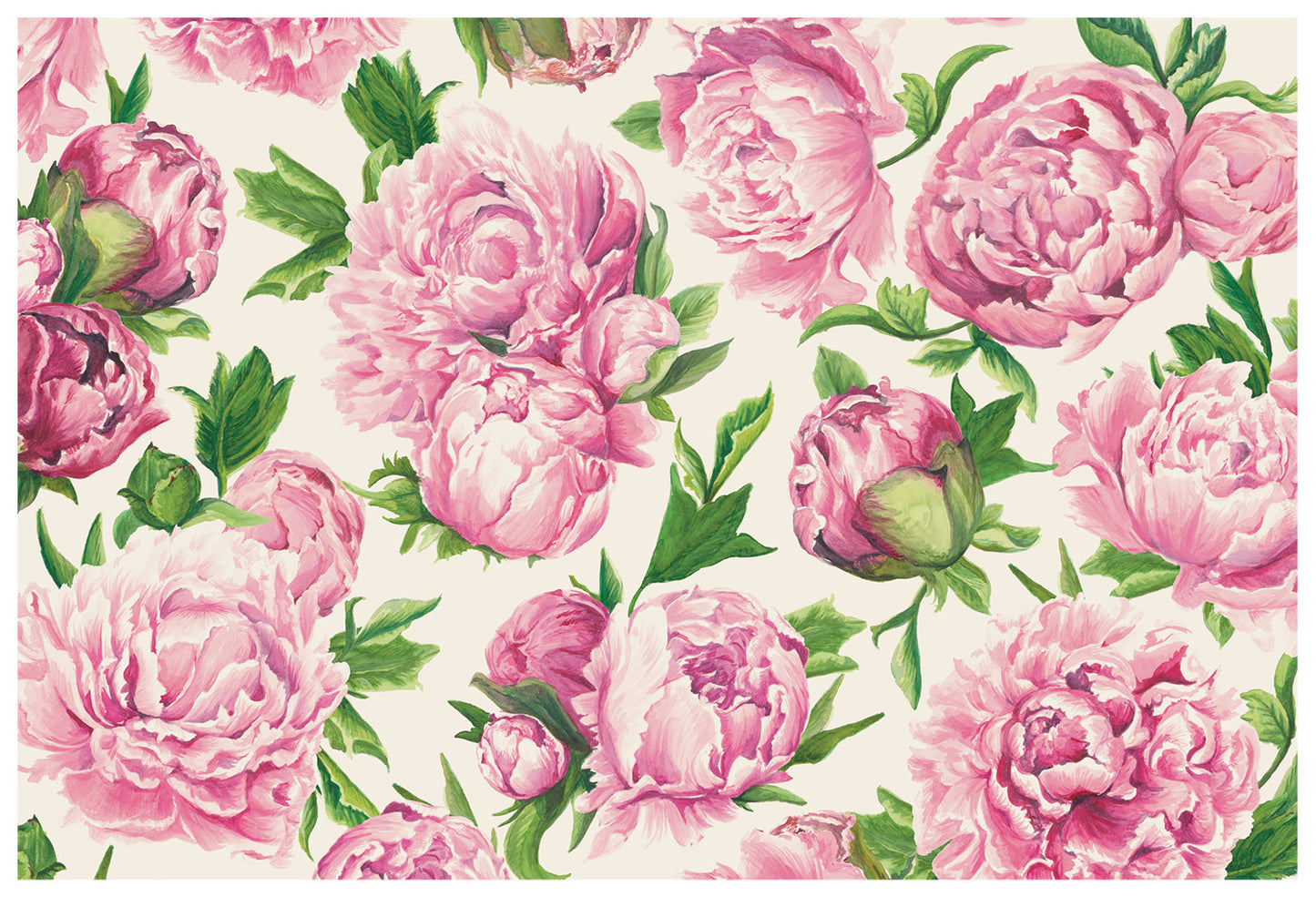 Paper Placemats - Peonies in Bloom (24 sheets)