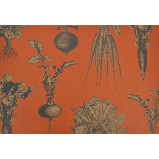 Paper Placemats - Harvest Vegetables Persimmon (24 sheets)