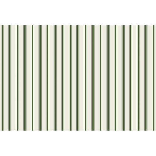 Paper Placemats - Ribbon Stripe Green (24 sheets)