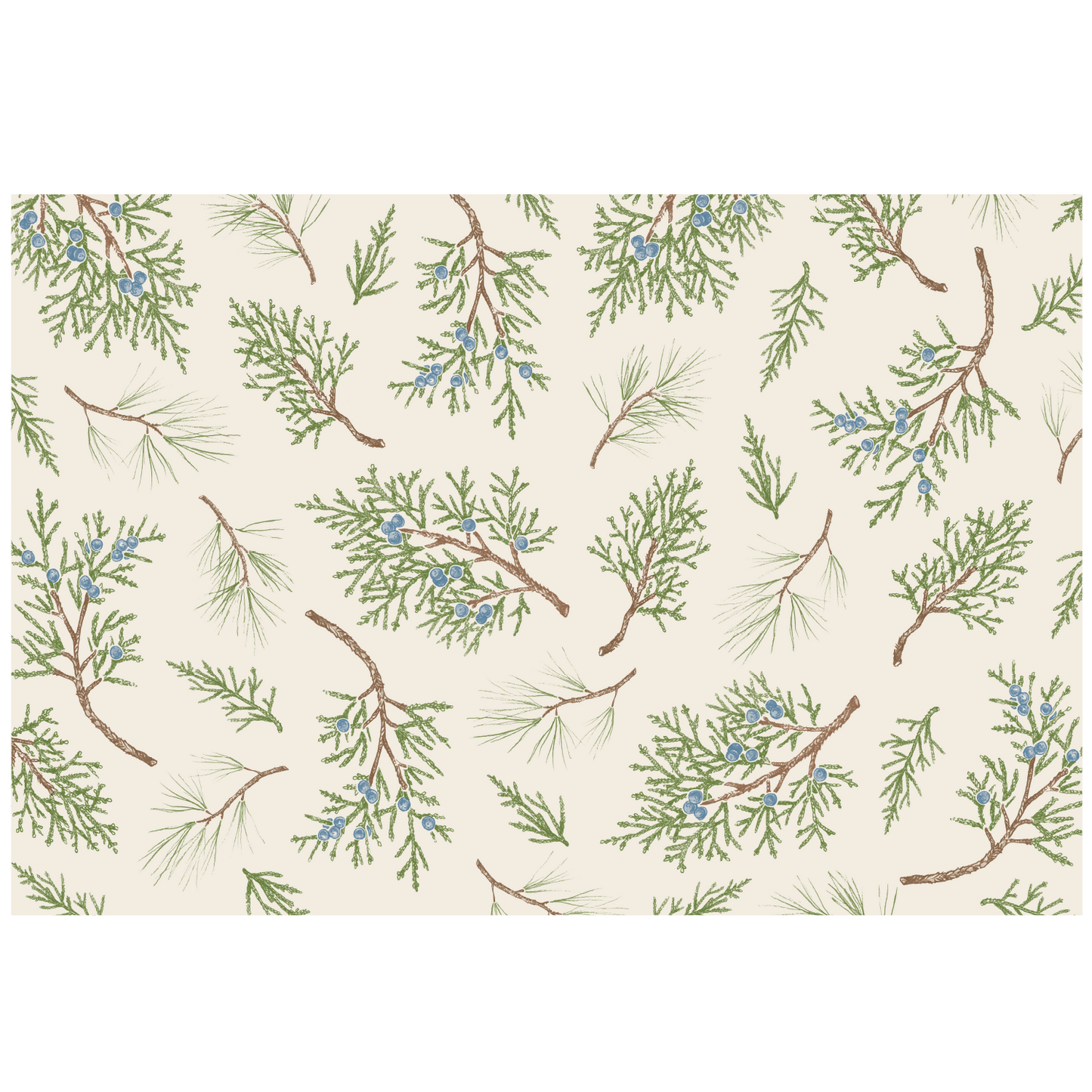 Paper Placemats - Juniper Sprigs (18 sheets)