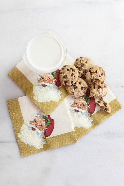 Paper Cocktail Napkins - Santa