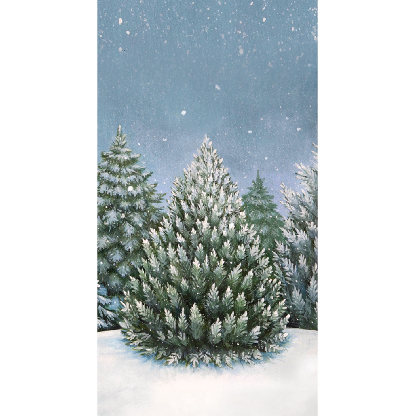 Paper Guest Napkins - Evergreen Forest