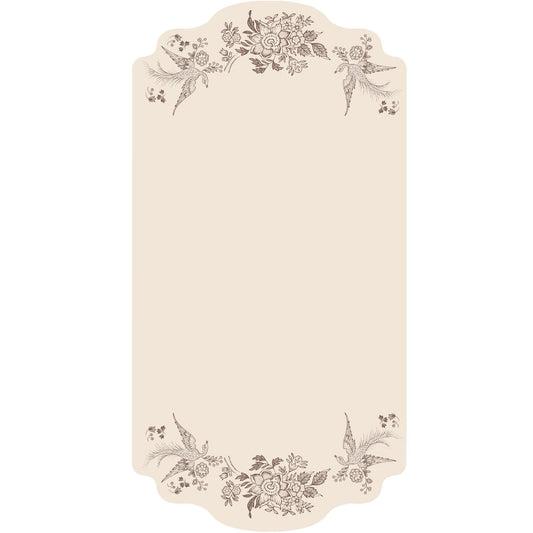 Table Cards - Asiatic Pheasants Brown (pack of 12)