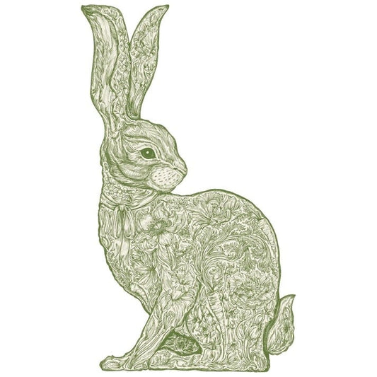 Paper Placemats - Greenhouse Hare (12 sheets)