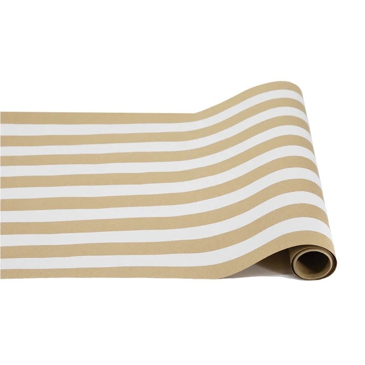 Paper Runner - Classic Stripe Kraft White