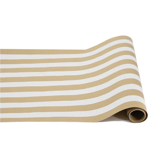 Paper Runner - Classic Stripe Kraft White