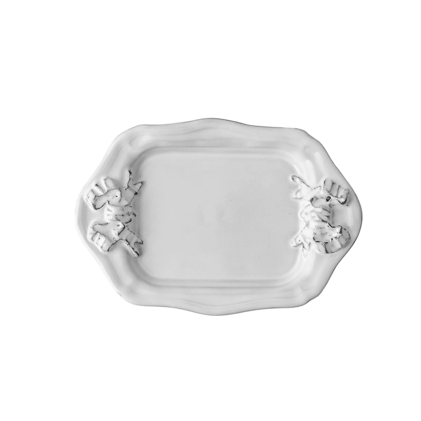 Marie Antoinette Ribbon Rectangular Plate by Carron