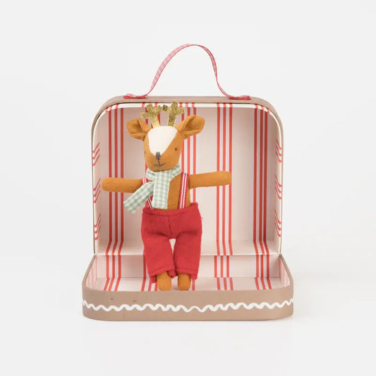 Reindeer Mini Suitcase & Doll