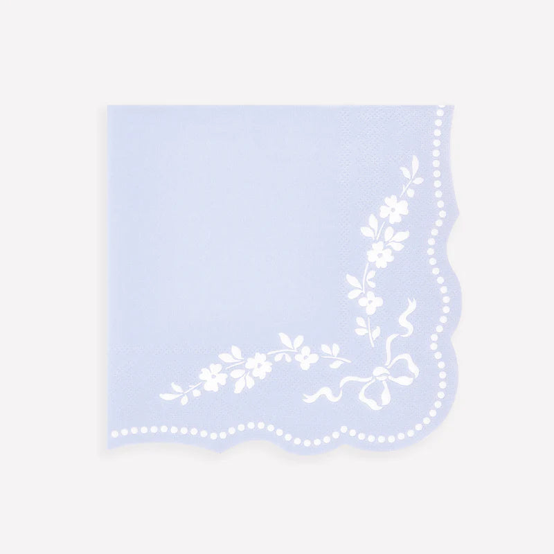 Paper Napkins - Rococo Blue Large