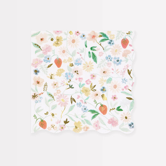 Paper Napkins - Elegant Floral Large