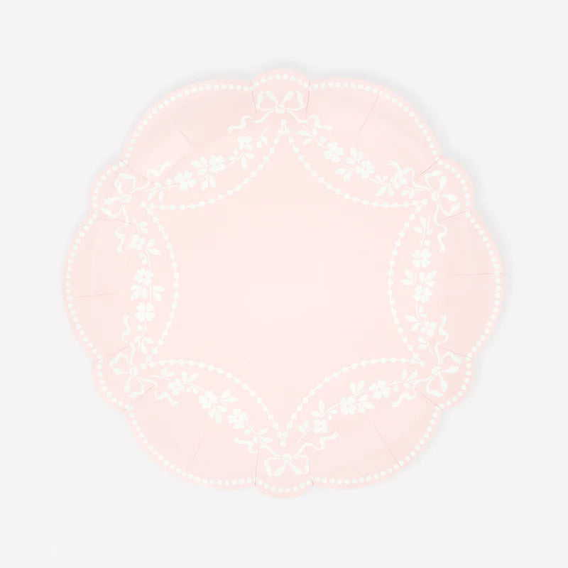 Paper Plates - Rococo Pink Side