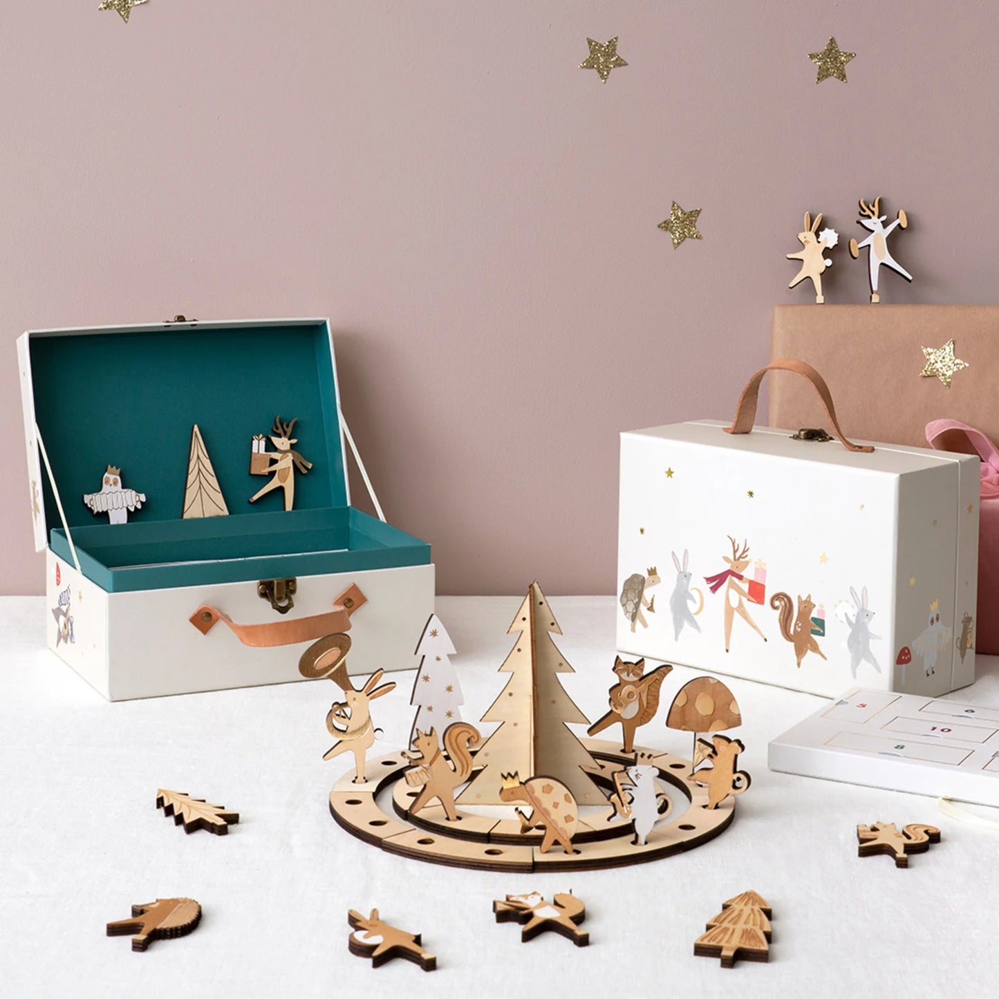 Advent Calendar Wooden - Marching Band Suitcase