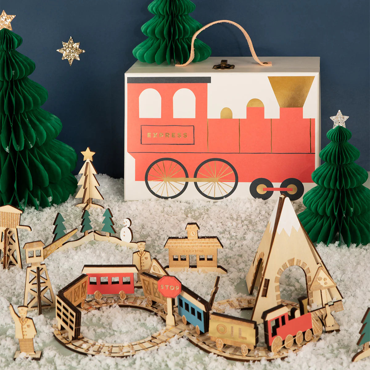 Advent Calendar Wooden - Railway Train