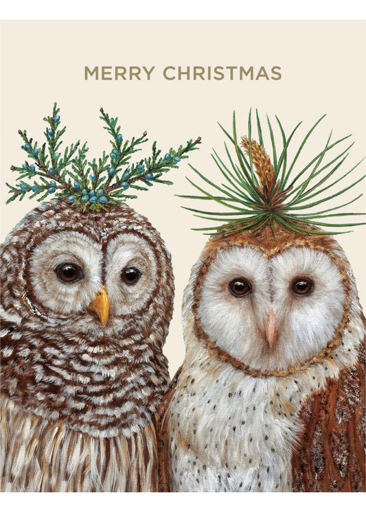 Card - Winter Owls