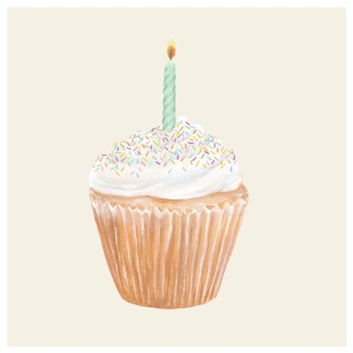 Paper Cocktail Napkins - Cupcake (pack of 20)