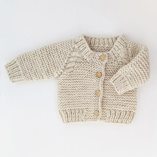 Baby Cardigan Sweater - Natural