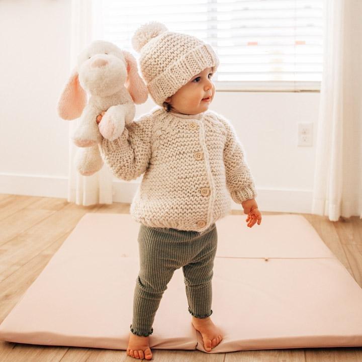 Baby Cardigan Sweater - Natural