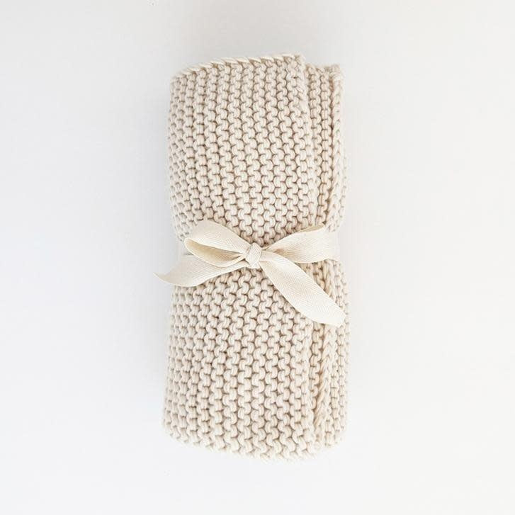 Baby Blanket - Knit Natural