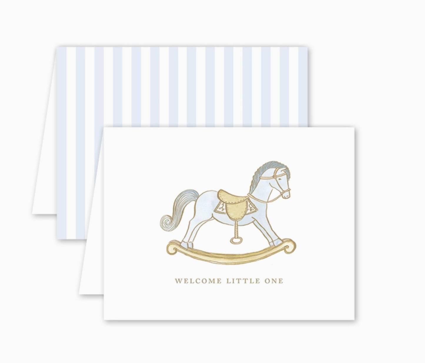 Card - Baby Petit Jouet Cheval Bleu