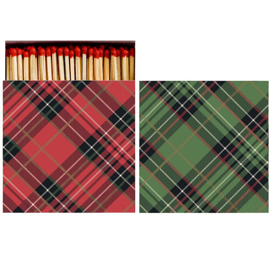 Box of Matches - Red & Green Plaid