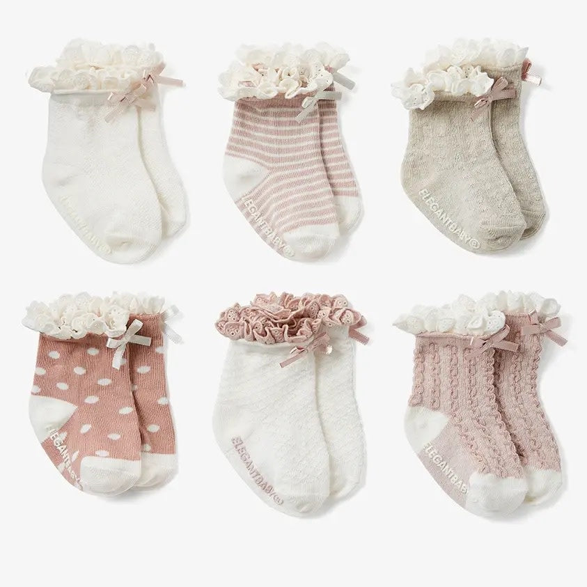 Socks - Fancy Blush (6 pack)