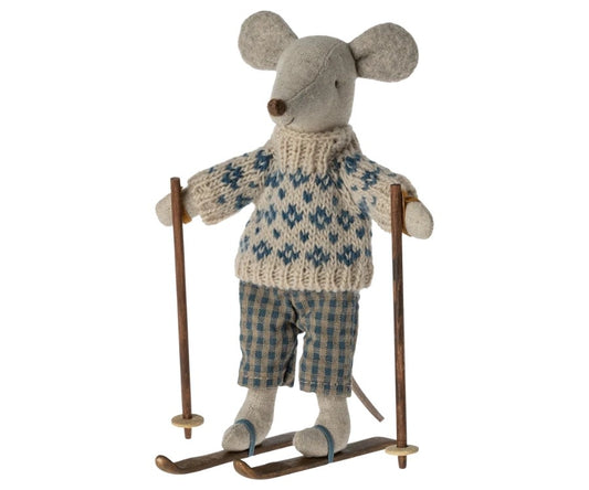 Dad Mouse - Winter with Ski Set