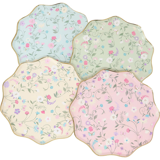Paper Plates - Laduree Paris Floral Side