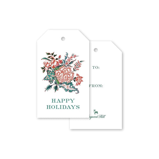 Gift Tags - Ruby Chintz (pack of 8)