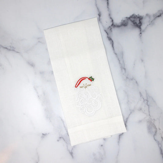 Towel - Santa Claus - White