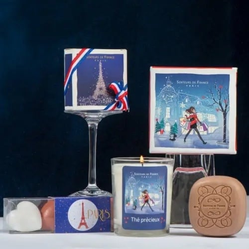 French Soap in Box - Ambre Eiffel Tower