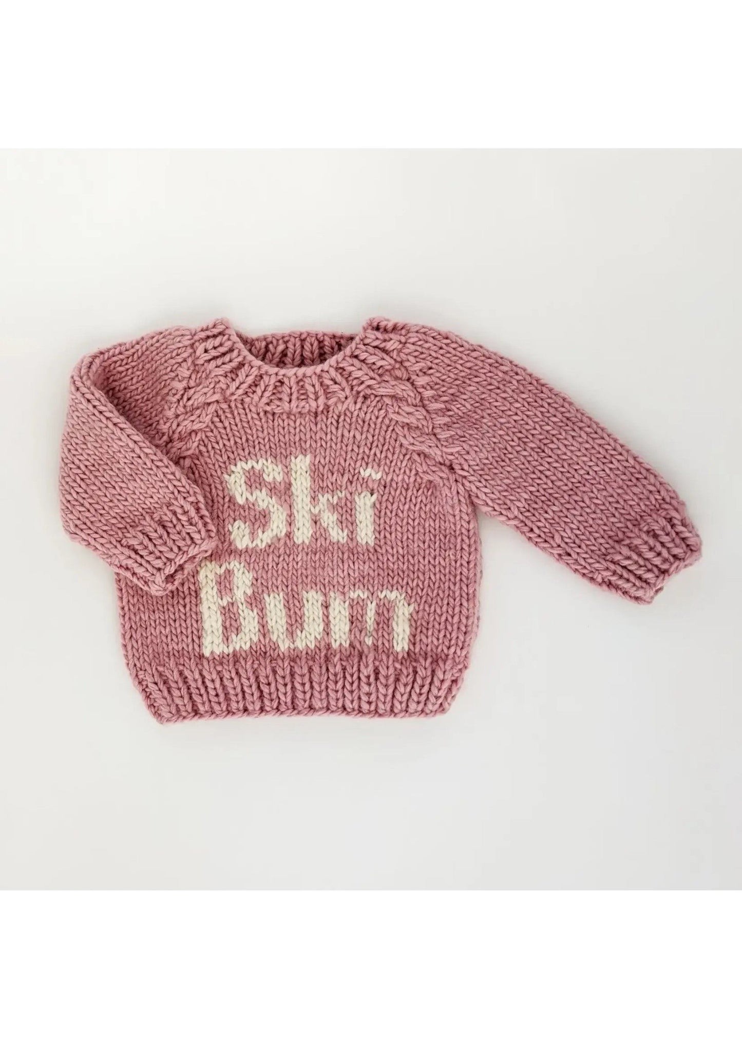Baby Crew Neck Sweater - Ski Bum Rosy 0-6M