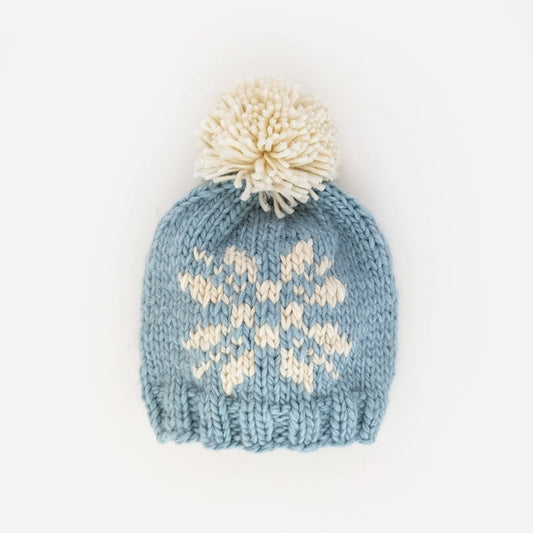 Baby Hat - Snowflake Blue