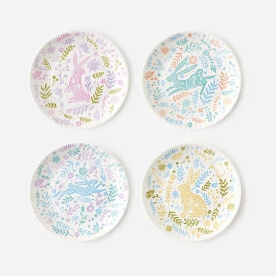 Melamine Spring Fables Plate - 9" (set of 4)