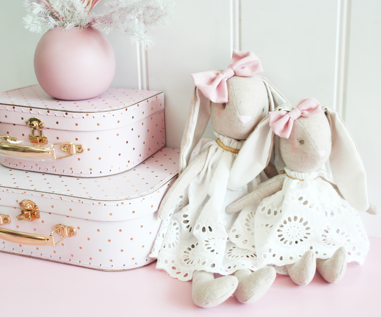 Linen Bunny - Broderie