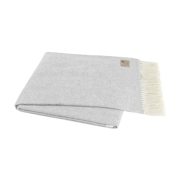 Throw - Italian Herringbone Light Grey