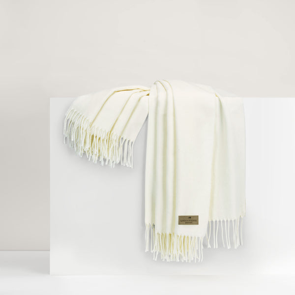 Throw - Italian Herringbone Ecru