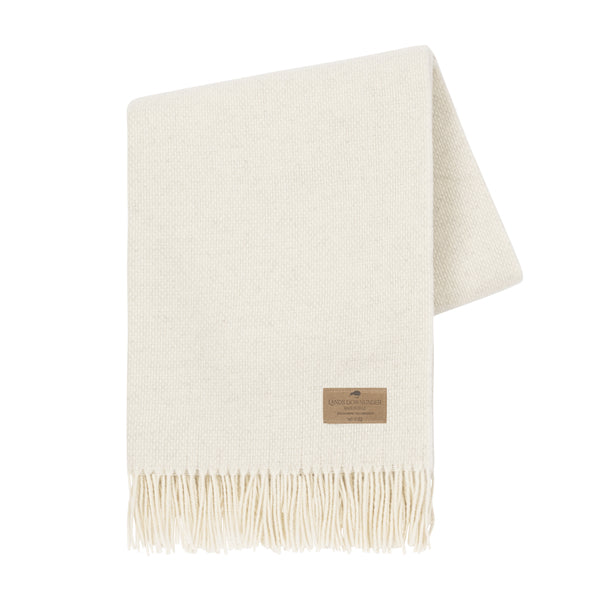 Throw - Italian Juno Cashmere Heathered Ivory