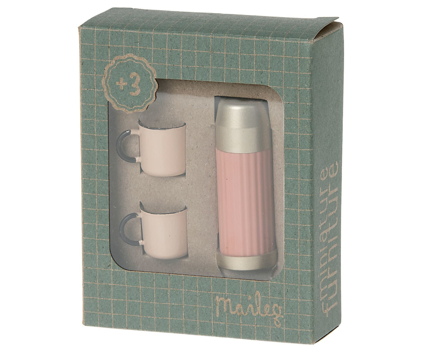 Thermos and Cups - Soft Coral