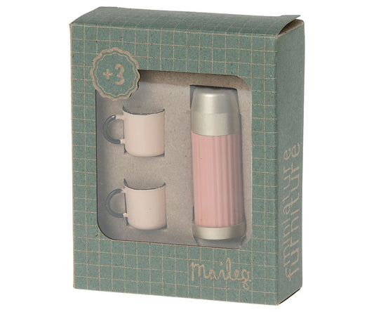 Thermos and Cups - Soft Coral